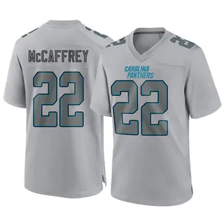 Game Men's Christian McCaffrey Carolina Panthers Nike Atmosphere Fashion Jersey - Gray