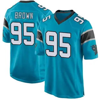 Game Men's Derrick Brown Carolina Panthers Nike Alternate Jersey - Blue