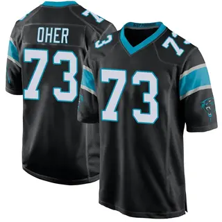 Game Men's Michael Oher Carolina Panthers Team Color Jersey - Black