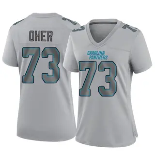Game Women's Michael Oher Carolina Panthers Nike Atmosphere Fashion Jersey - Gray