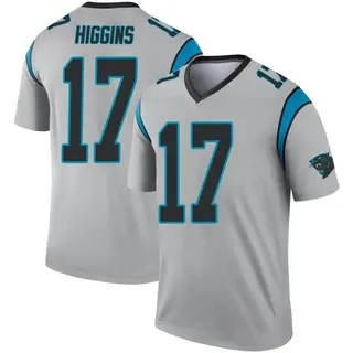 Legend Men's Rashard Higgins Carolina Panthers Nike Inverted Silver Jersey -