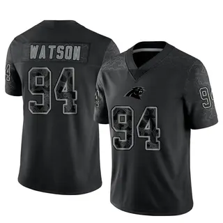 Limited Men's Josh Watson Carolina Panthers Nike Reflective Jersey - Black