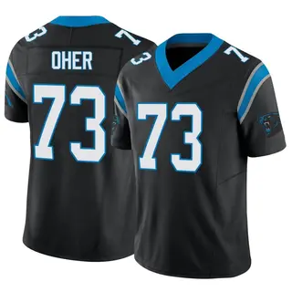 Limited Men's Michael Oher Carolina Panthers Nike Vapor F.U.S.E. Jersey - Black