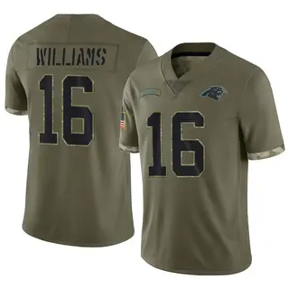 Limited Men's Preston Williams Carolina Panthers Nike 2022 Salute To Service Jersey - Olive