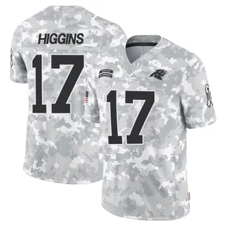 Limited Men's Rashard Higgins Carolina Panthers Nike 2024 Salute to Service Jersey - Arctic Camo