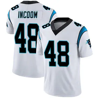 Limited Men's Thomas Incoom Carolina Panthers Nike Vapor Untouchable Jersey - White
