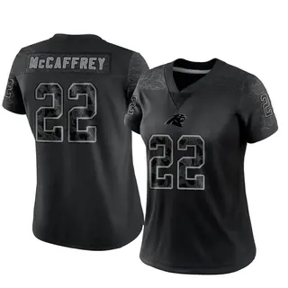 Limited Women's Christian McCaffrey Carolina Panthers Nike Reflective Jersey - Black