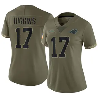 Limited Women's Rashard Higgins Carolina Panthers Nike 2022 Salute To Service Jersey - Olive