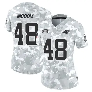 Limited Women's Thomas Incoom Carolina Panthers Nike 2024 Salute to Service Jersey - Arctic Camo