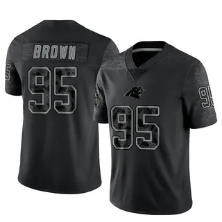 Limited Youth Derrick Brown Carolina Panthers Nike Reflective Jersey - Black