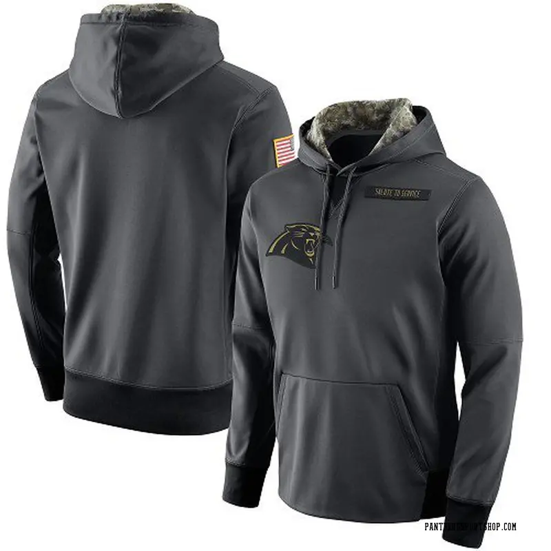 men's carolina panthers salute to service hoodie